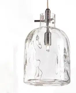 Závesné svietidlá Selène Dizajnové závesné svietidlo Bossa Nova 15 cm transparentné