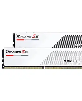 Pamäte G.SKILL 32 GB Pamäťová sada DDR5 5600 CL30 Ripjaws S5, biela F5-5600J3036D16GX2-RS5W