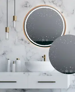 Kúpeľňa REA - Zrkadlo LED 70cm MMJ BRUSH ROSE GOLD HOM-05507