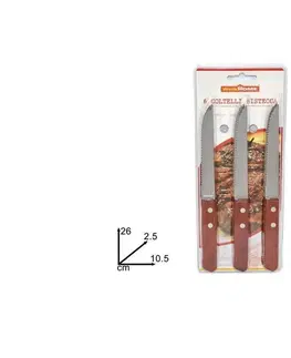 Príbory MAKRO - Sada nožov steak 6ks