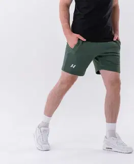 Šortky NEBBIA Pánske šortky  Relaxed-fit Dark Green  XL