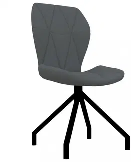 Jedálenské stoličky a kreslá Jedálenská stolička 4 ks umelá koža Dekorhome Hnedá