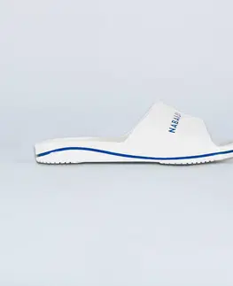 obuv Pánske plavecké šľapky Slap 100 Plus biele