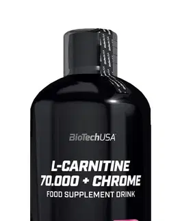 L-karnitín L-Carnitine 70 000 + Chrome - Biotech USA 500 ml Pomaranč