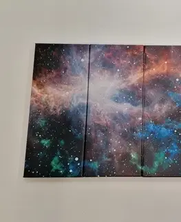 Obrazy vesmíru a hviezd 5-dielny obraz nekonečná galaxia