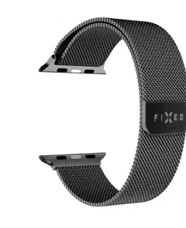 Príslušenstvo k wearables FIXED Mesh Nerezový remienok pre Apple Watch 42/44/45 mm, čierna
