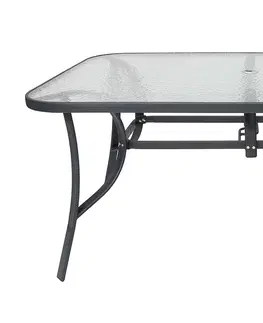 Záhradné stolíky NABBI L150 záhradný stôl čierna