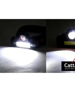 Svetlá a baterky Cattara Nabíjacia čelovka, 120 lm
