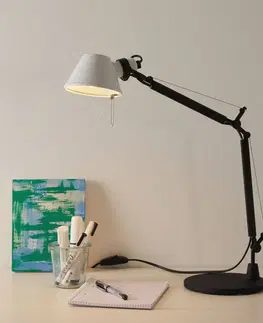Stolové lampy na písací stôl Artemide Artemide Tolomeo Micro Bicolour stolík čierna/biela