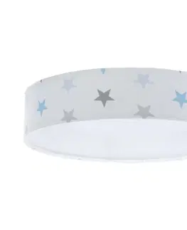 Svietidlá  LED Stropné svietidlo GALAXY KIDS LED/24W/230V hviezdičky biela/šedá/modrá 