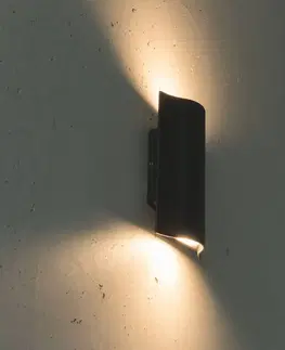 Vonkajšie nástenné svietidlá Heitronic Vonkajšie nástenné LED svietidlo Laola