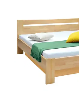 Postele KARS 180x200 buková posteľ s úložným priestorom a roštami