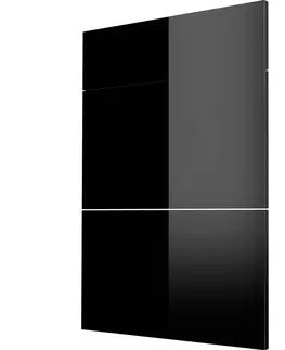MDF fronty PVC Dvierka Platinium D3M/D3E/D3H/D3A 50 black