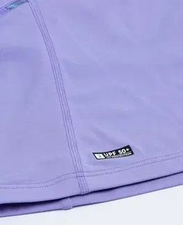 surf Dievčenské tričko Top 500 Orchid proti UV žiareniu s dlhým rukávom fialové
