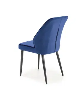 Jedálenské stoličky HALMAR K432 jedálenská stolička granátová / čierna