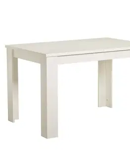 Jedálenské stoly Rozkladací stôl DT 153/186x80cm biely 11008797