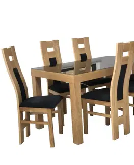 Jedálenské stoly Rozkladací stôl St-630 140/180x80cm Br-229 Lacobel