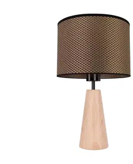 Lampy   7017403311551 - Stolná lampa MERCEDES 1xE27/40W/230V dub 