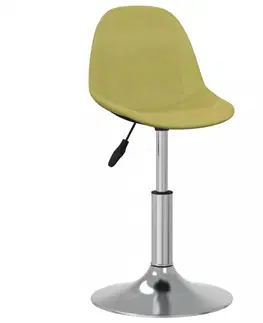 Barové stoličky Barová stolička látka / kov Dekorhome Zelená