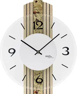 Hodiny Dizajnové nástenné hodiny 9674 AMS 38cm