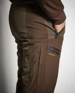 mikiny Poľovnícke nepremokavé nohavice Renfort 900 gaštanovohnedé