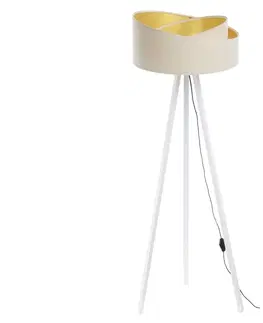 Lampy  Stojacia lampa GALAXY 1xE27/60W/230V krémová/biela 
