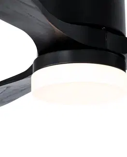 Stropne ventilatory Inteligentný stropný ventilátor čierny vrátane LED s diaľkovým ovládaním - Sofia