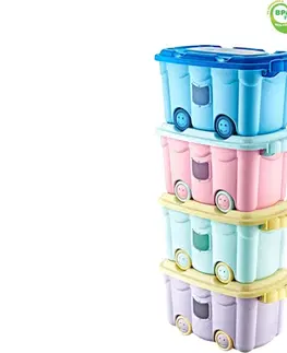 Boxy na skladovanie MAKRO - Box detský 50l na kolieskach rôzne farby