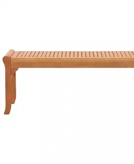 Záhradné lavice Záhradná lavička eukalyptové drevo Dekorhome 64 cm