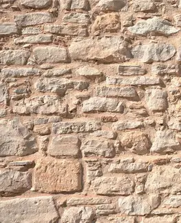 Tapety s imitáciou tehly, kameňa a betónu Fototapeta stena z kameňa