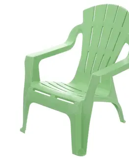 Dekorácie do detských izieb Detská plastová stolička Riga zelená, 33 x 44 x 37 cm