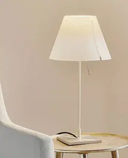 Stolové lampy Luceplan Luceplan Costanzina stolná LED lampa hliník biela