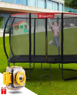 Trampolíny Obdĺžnikový trampolínový set inSPORTline QuadJump PRO 244*335 cm