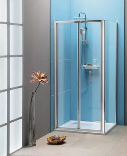 Sprchové dvere POLYSAN - EASY LINE obdĺžniková sprchová zástena 700x800, skladacie dvere, L/P varianta, číre sklo EL1970EL3215