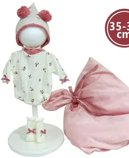 Hračky bábiky LLORENS - M635-78 oblečenie pre bábiku bábätko NEW BORN veľkosti 35-36 cm