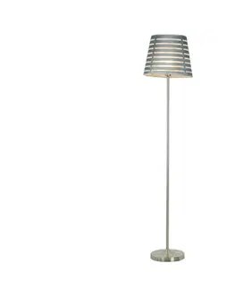 Lampy  Stojacia lampa SEGIN 1xE27/60W/230V šedá/lesklý chróm 