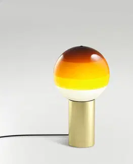 Stolové lampy Marset MARSET Dipping Light S stolová jantárová/mosadzná