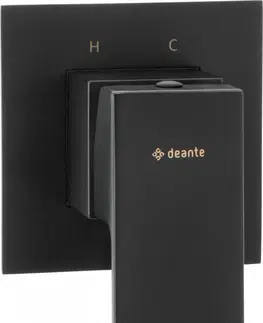 Kúpeľňové batérie DEANTE - Anemon čierna - Sprchová batéria, podomietková, bez sprchového spínača BBZ_N44L