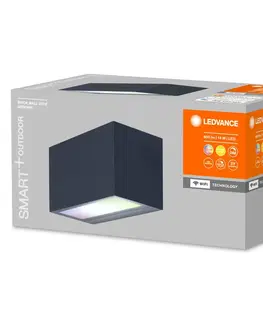 SmartHome vonkajšie svietidlá nástenné LEDVANCE SMART+ LEDVANCE SMART+ WiFi Outdoor Brick Wide tmavosivá