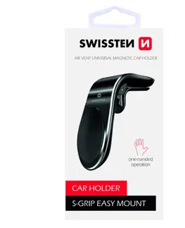 Držiaky na mobil Swissten magnetický držiak do ventilácie auta S-Grip easy mount, čierna 65010700