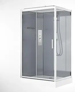 Sprchovacie kúty s vaničkou Sprchový box s hydromasážou Costa 120x80x220