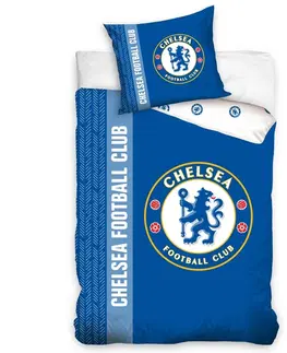 Obliečky CARBOTEX Futbalové obliečky FC Chelsea Blazon, 140 x 200, 70 x 90 cm