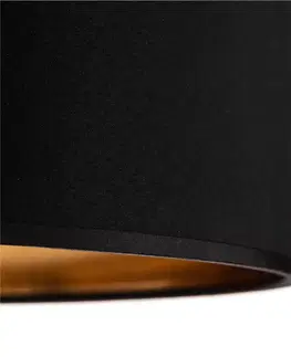 Stropné svietidlá TK Lighting Stropné svietidlo Bilbao, čierne/zlaté, Ø 45 cm