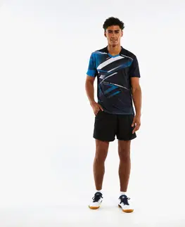 bedminton Pánske tričko TTP560 na stolný tenis modré