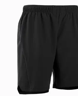 nohavice Pánske futsalové šortky čierne