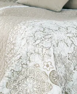 Prikrývky na spanie DecoKing Prehoz na posteľ Alhambra béžová, 220 x 240 cm, 220 x 240 cm