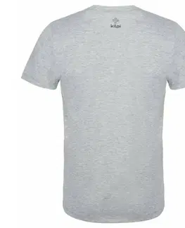 Pánská trička Pánske outdoorové oblečenie triko Kilpi GAROVE-M svetlo šedé M