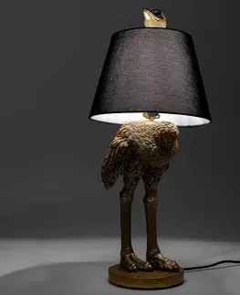 Stolové lampy KARE Stolná lampa KARE Animal Ostrich s figúrkou pštrosa