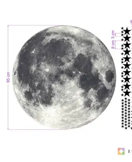 Nálepky na stenu Nálepky na stenu - Mesiac s hviezdami