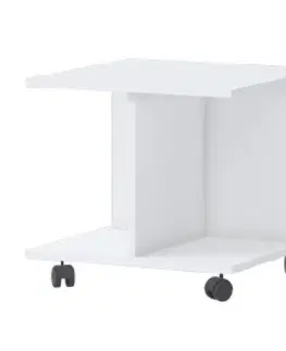 Konferenčné stolíky s úložným priestorom Stolík Kiki KLT-BE/KI white